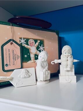 Department 56 Snowbabies RETIRED 2001 Friendship Club Membership Kit